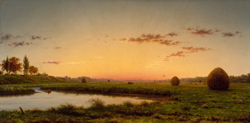 Meules de foin dans les marais de Newburyport - Martin Johnson Heade