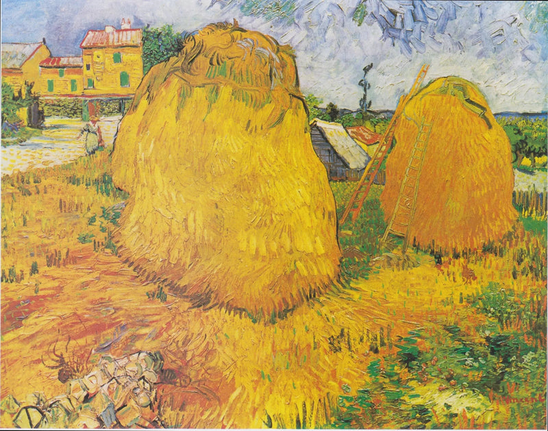 Meules de foin en Provence - Vincent van Gogh