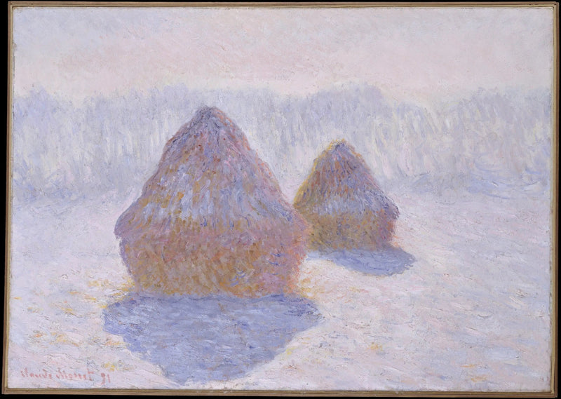 Meules, effet d'hiver - Claude Monet