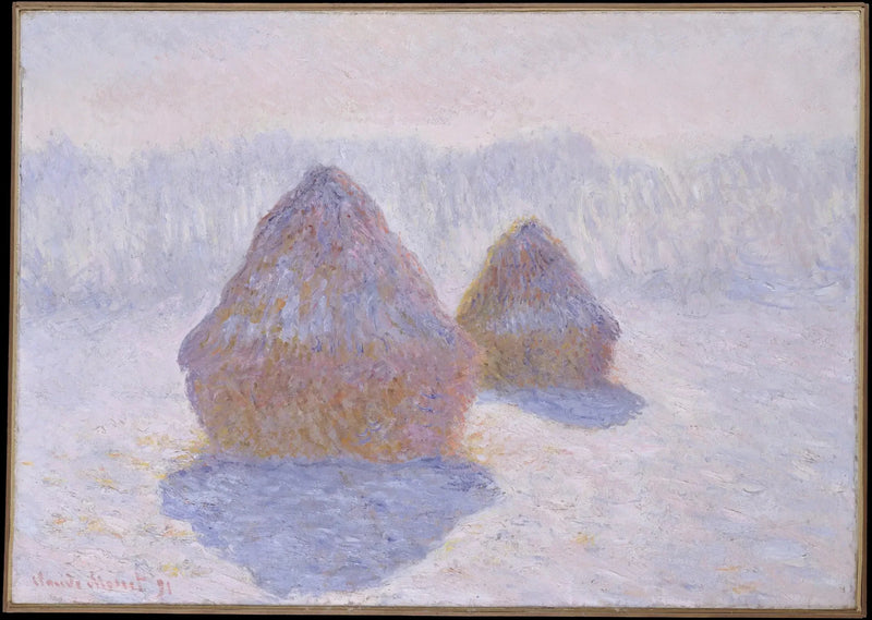 Meules, effet d'hiver - Claude Monet