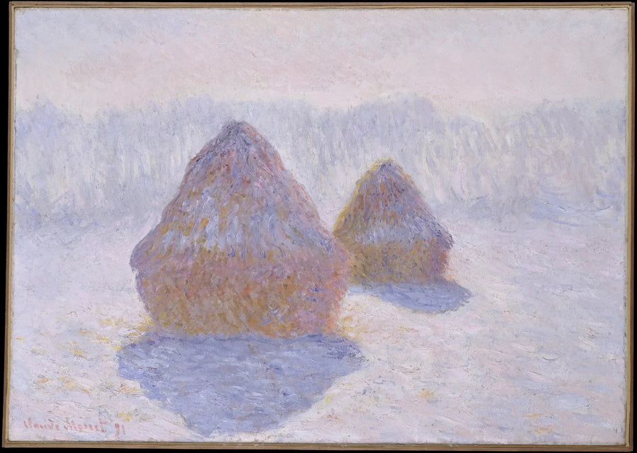 Meules, effet d'hiver - Claude Monet