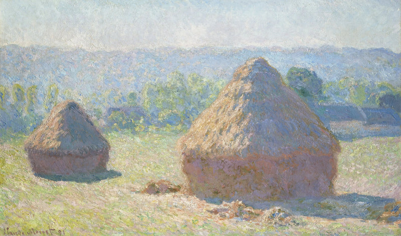 Meules, fin de l’été W1266 – Claude Monet