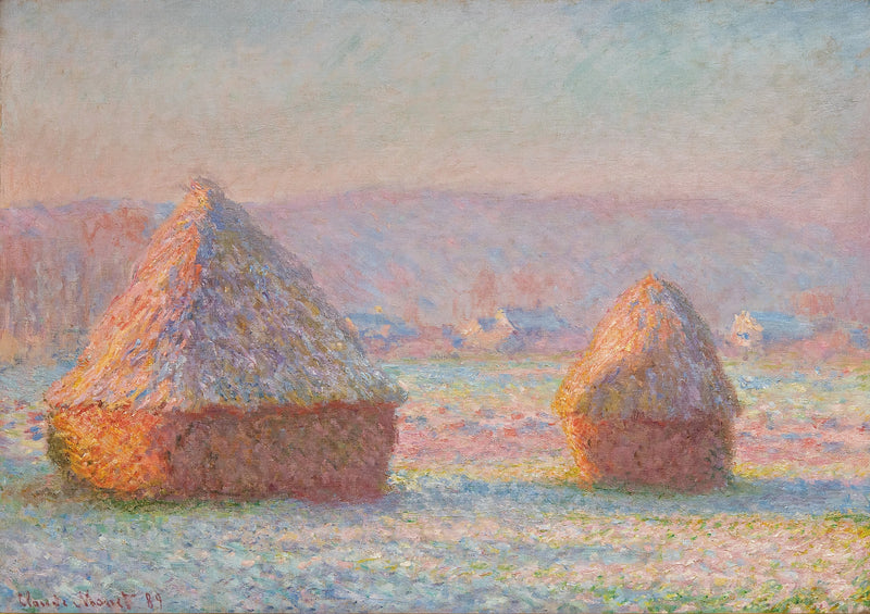Les Meules, effet de gelée blanche W1215 – Claude Monet