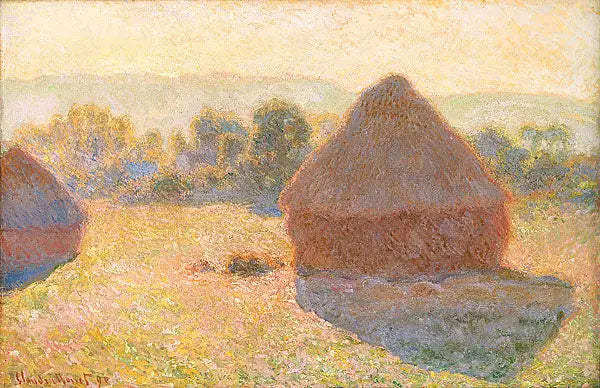 Meules, milieu du jour - Claude Monet