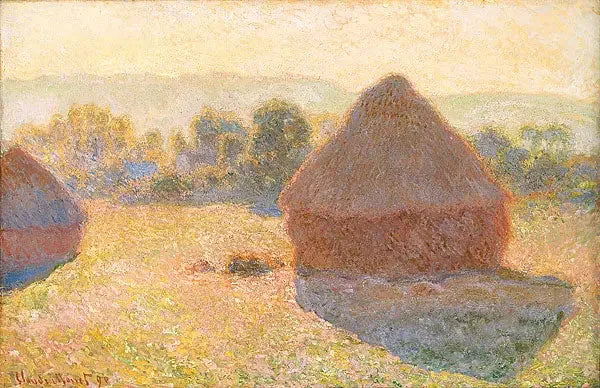 Meules, milieu du jour - Claude Monet
