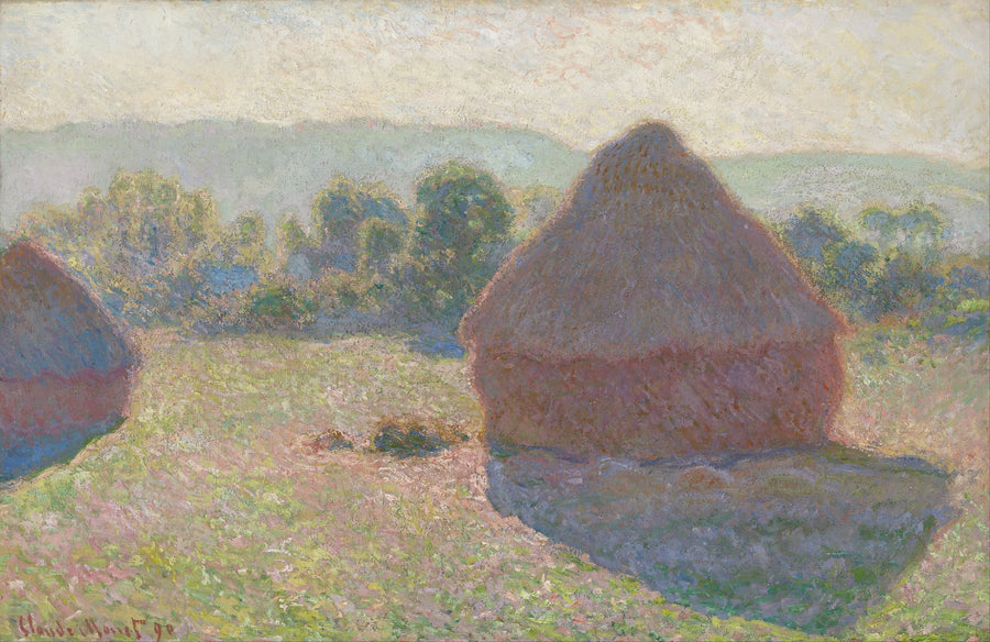 Meules, milieu du jour W1271 – Claude Monet