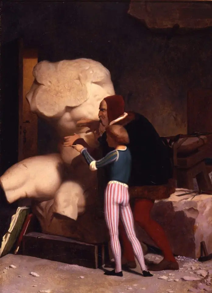 Michel-Ange dans son atelier - Jean-Léon Gérôme