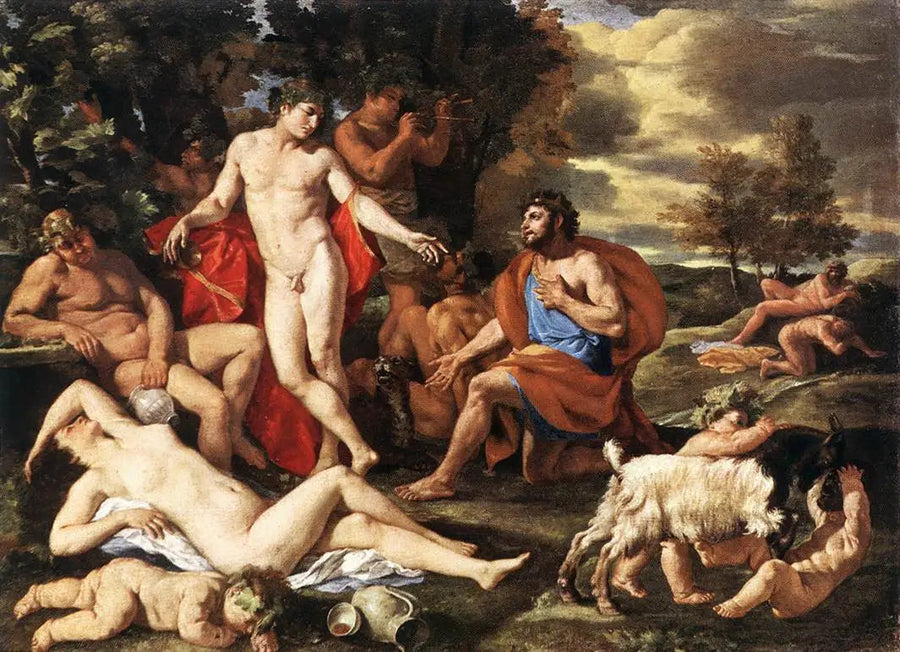 Midas devant Bacchus - Nicolas Poussin