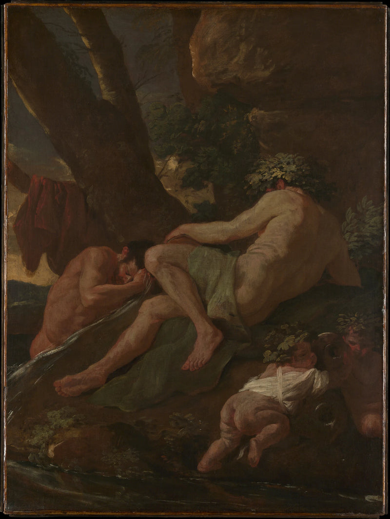 Midas se lavant à la source du Pactole - Nicolas Poussin