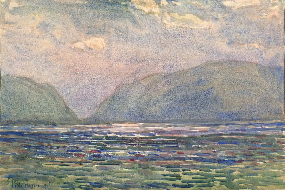 Midi au-dessus de Newburgh - Childe Hassam image 1 copie de tableau peinte à la main