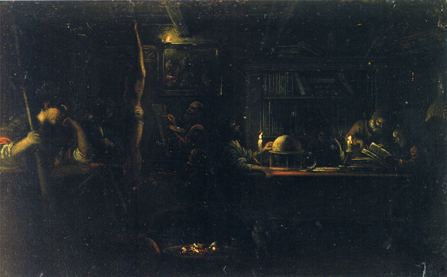 Minerve, patronne des arts et des sciences - Adam Elsheimer