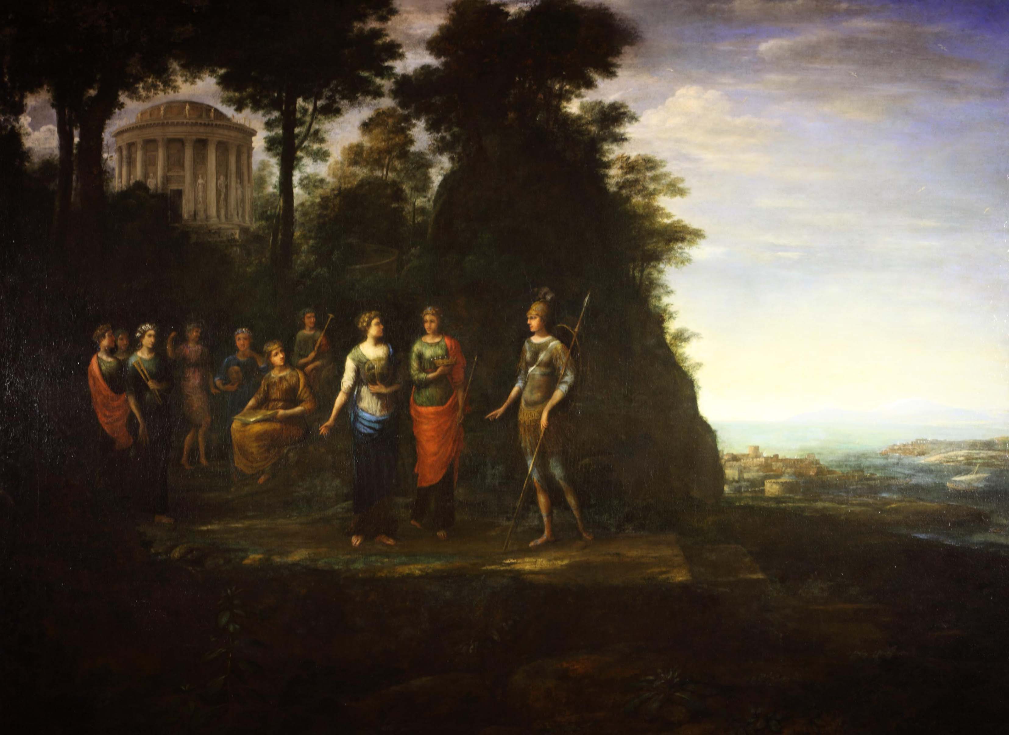 Minerve visitant les Muses sur le mont Parnasse - Claude Lorrain