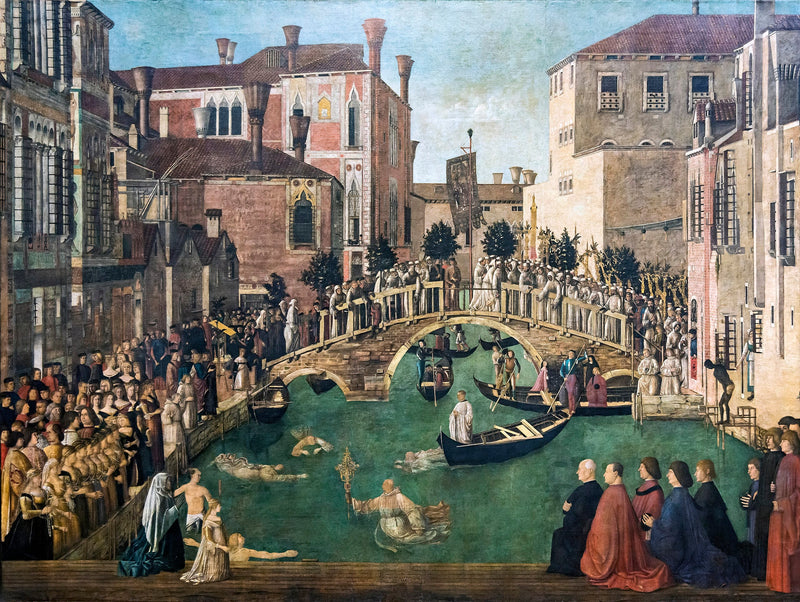 Miracle de la Croix au pont San Lorenzo - Gentile Bellini