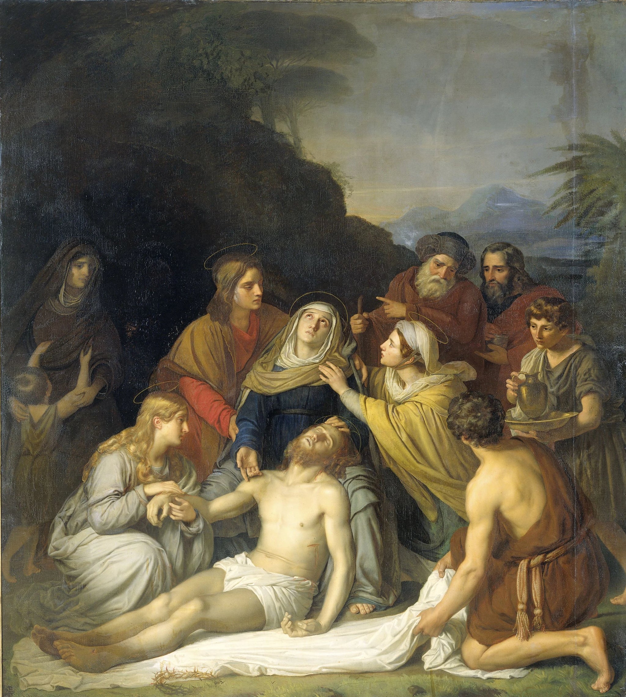 La mise au tombeau - Cornelis Kruseman