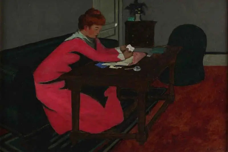 Misia à son bureau - Félix Vallotton