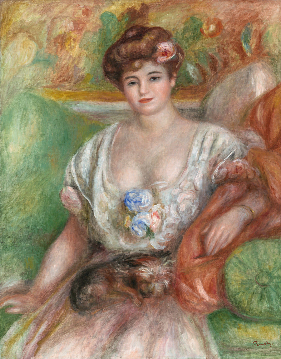 Portrait de Misia Sert au petit chien, 1907 – Renoir