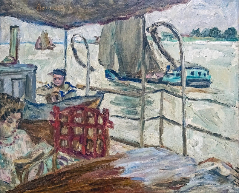 Misia Sert sur le navire d'Edwards - Pierre Bonnard