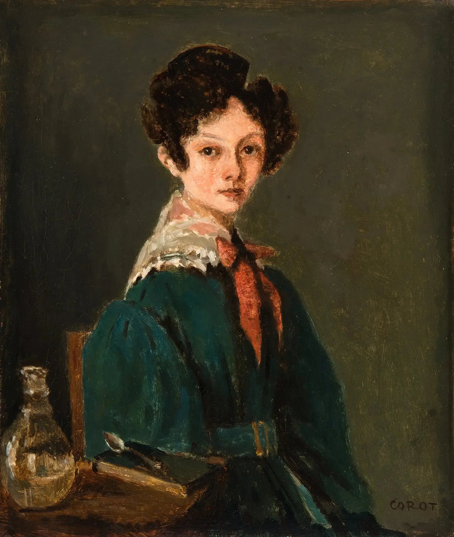 Mme Lemaistre, née Blanche Sennegon, nièce de Corot (Mme Lemaistre, née Blanche Sennegon, nièce de Corot) - Jean-Baptiste Camille Corot