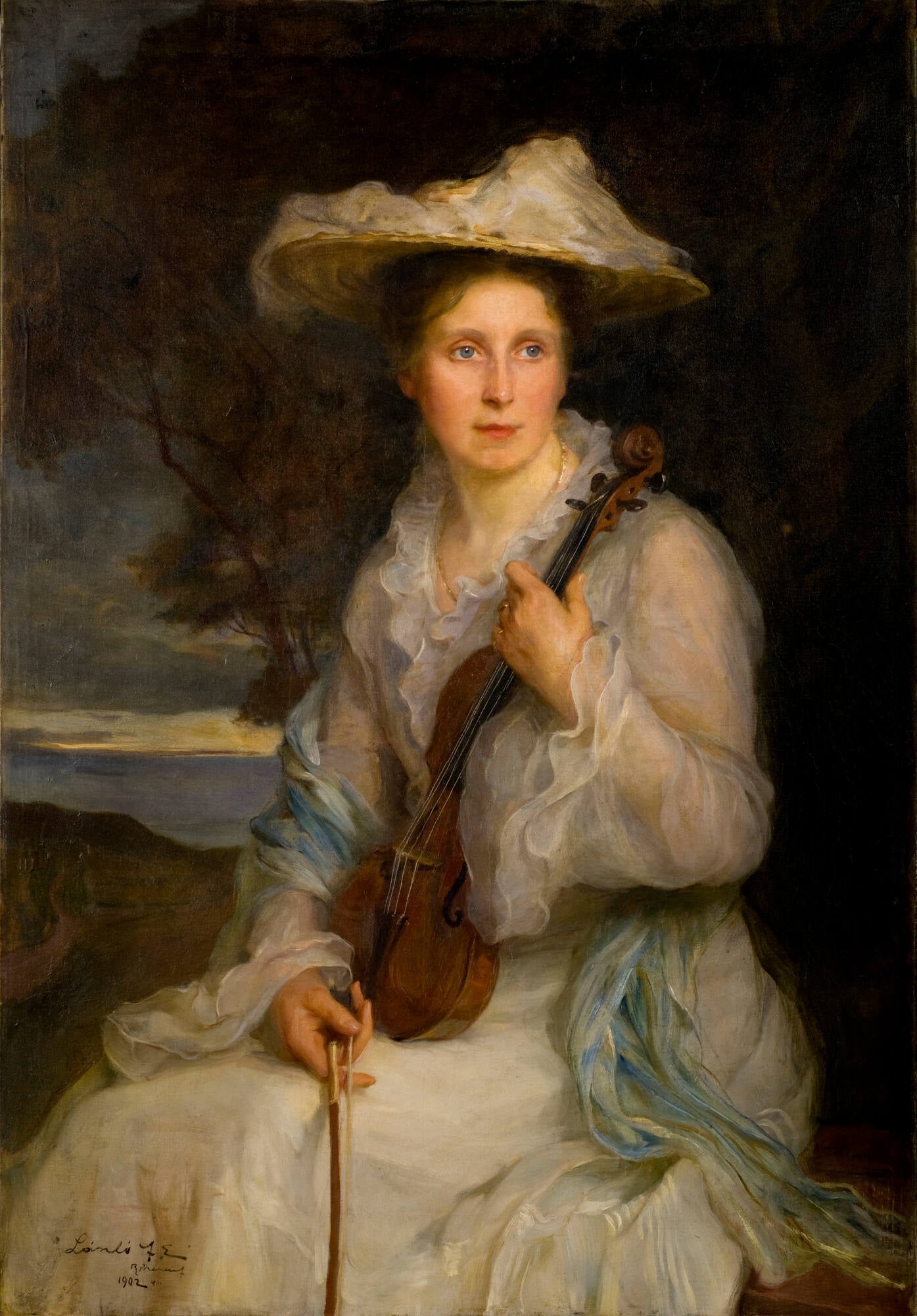 Mme Lucy de László - Philip de László image 1 reproduction artisanale de tableau
