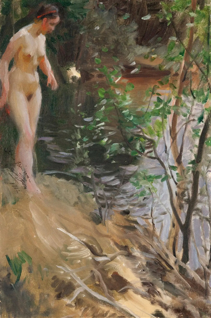 Modèle à Shore - Anders Zorn