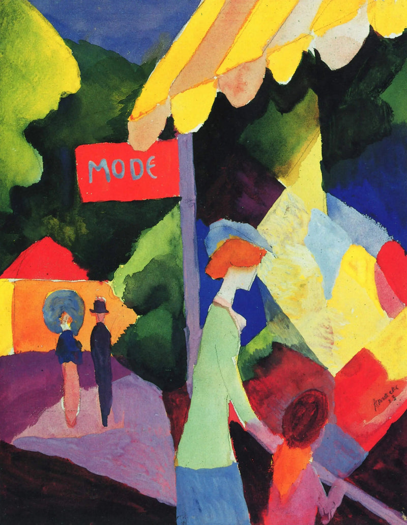 Modeschaufenster - August Macke