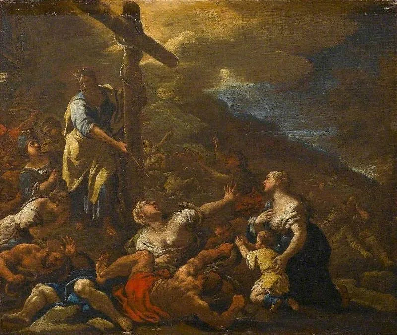 Moïse et le serpent d'airain - Luca Giordano