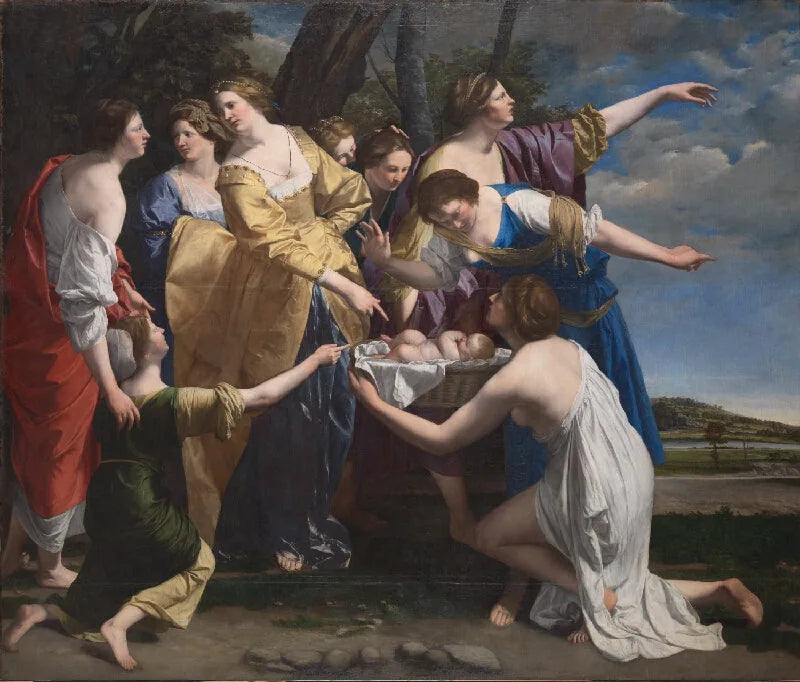 Moïse sauvé des eaux - Orazio Gentileschi