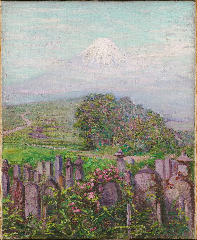 Mont Fuji et ses pierres tombales - Lilla Cabot Perry