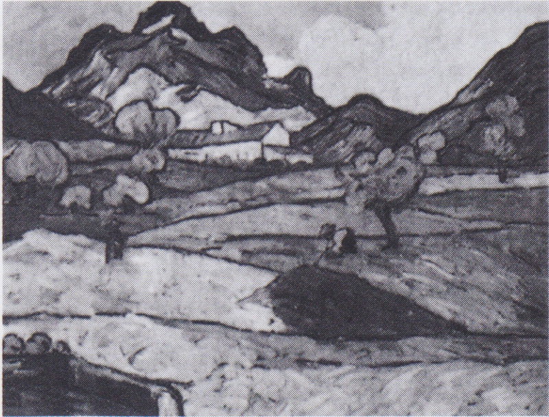 Mont Gaussier avec le mas de Saint-Paul, F725 – Van Gogh