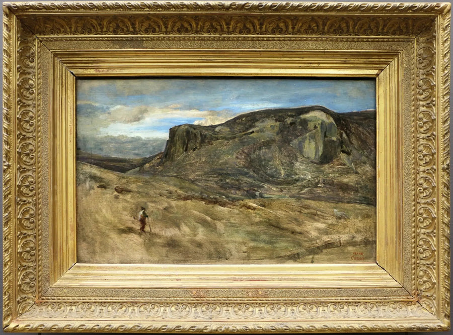 Montagne de la campagne romaine. Le Rocher des Nazons - Jean-Baptiste Camille Corot