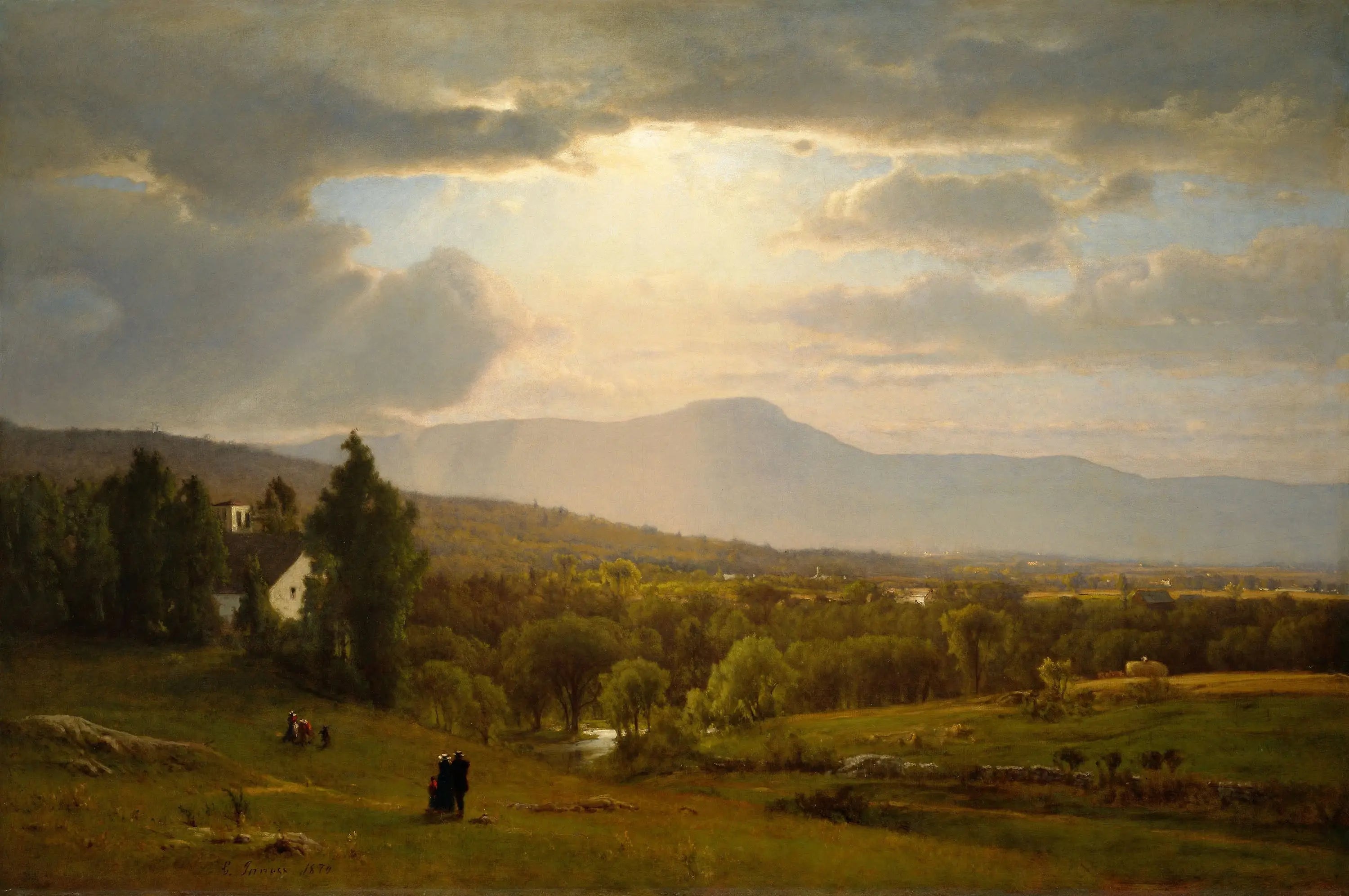 Montagnes Catskill - George Inness image 1 copie de tableau peinte à la main