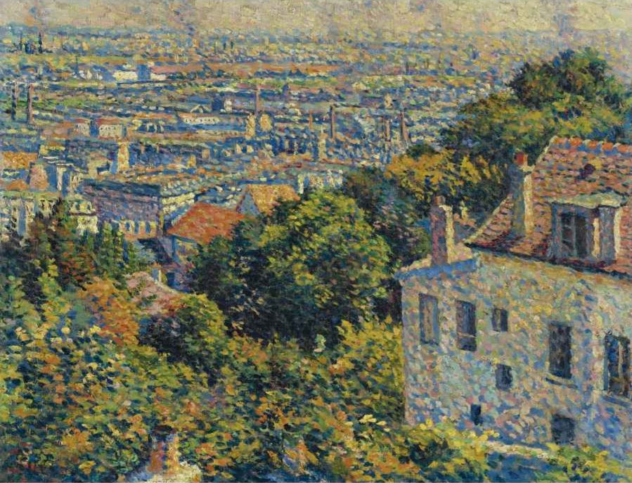 Montmartre, de la rue Cortot. Vue vers Saint-Denis - Maximilien Luce