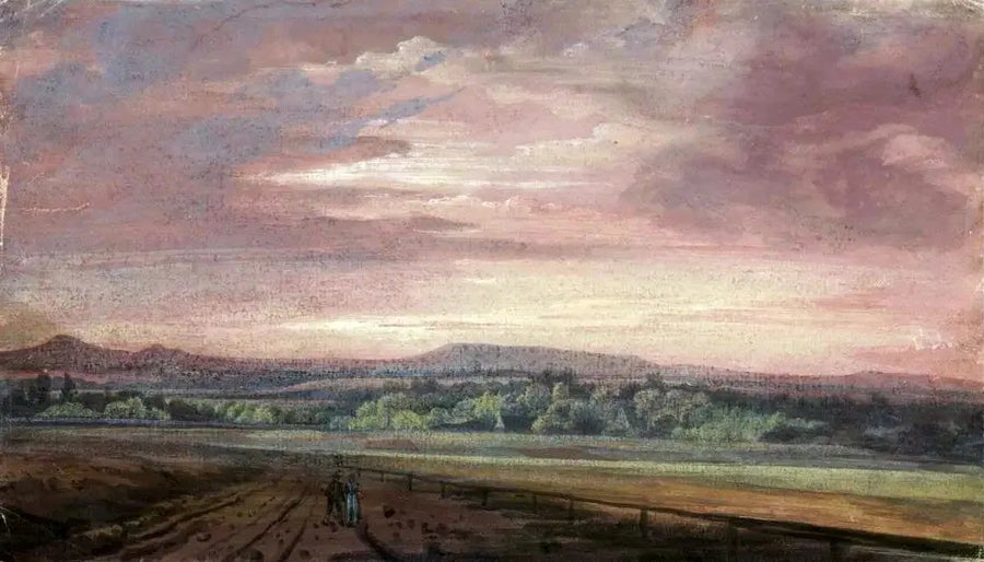 Monts des Géants au coucher du soleil - Caspar David Friedrich