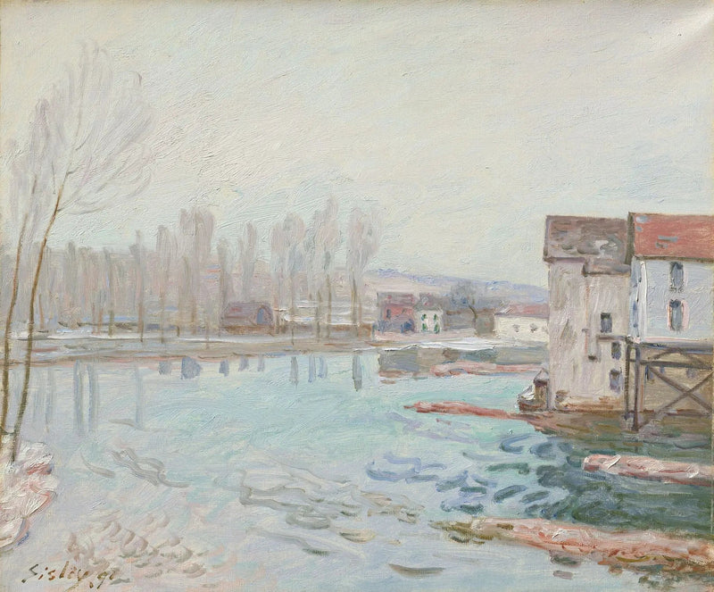 Moret en hiver - Alfred Sisley