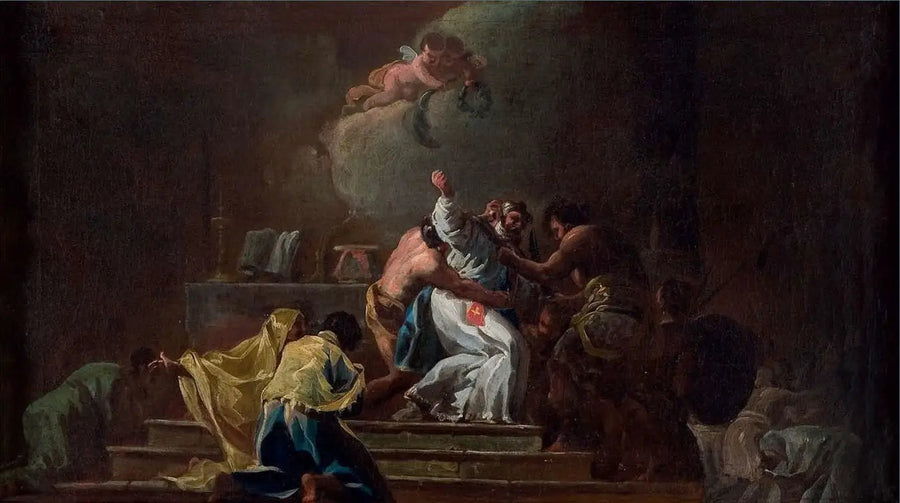 Mort de saint Albert de Jérusalem - Francisco de Goya