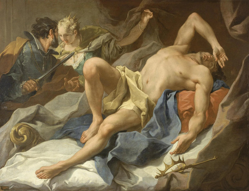 Mort du roi Candaules - Giovanni Battista Pittoni