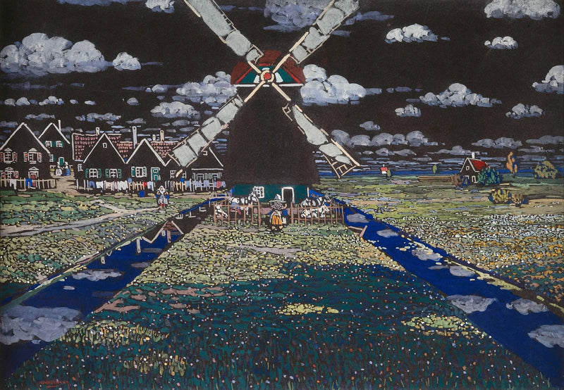 Moulin en Hollande - Vassily Kandinsky