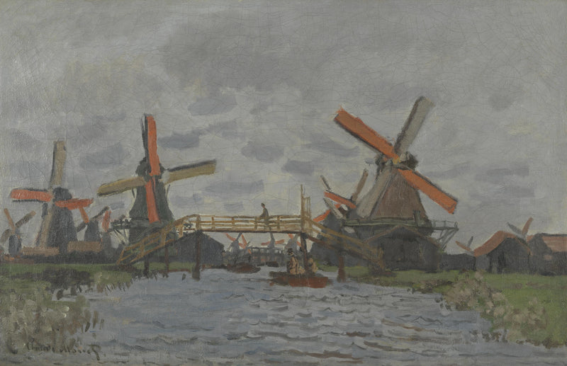 Moulins à vent près de Zaandam W181 – Claude Monet