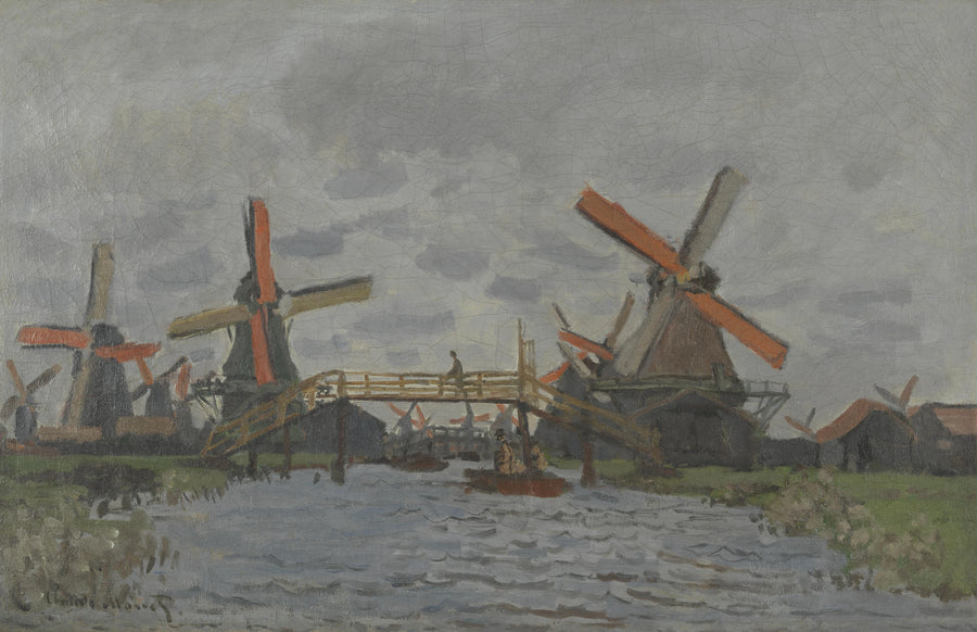Moulins à vent près de Zaandam W181 – Claude Monet