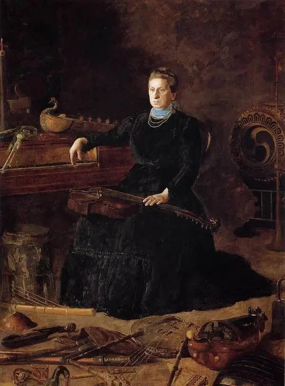 Musique désuète (Portrait de Sarah Sagehorn Frishmuth) - Thomas Eakins