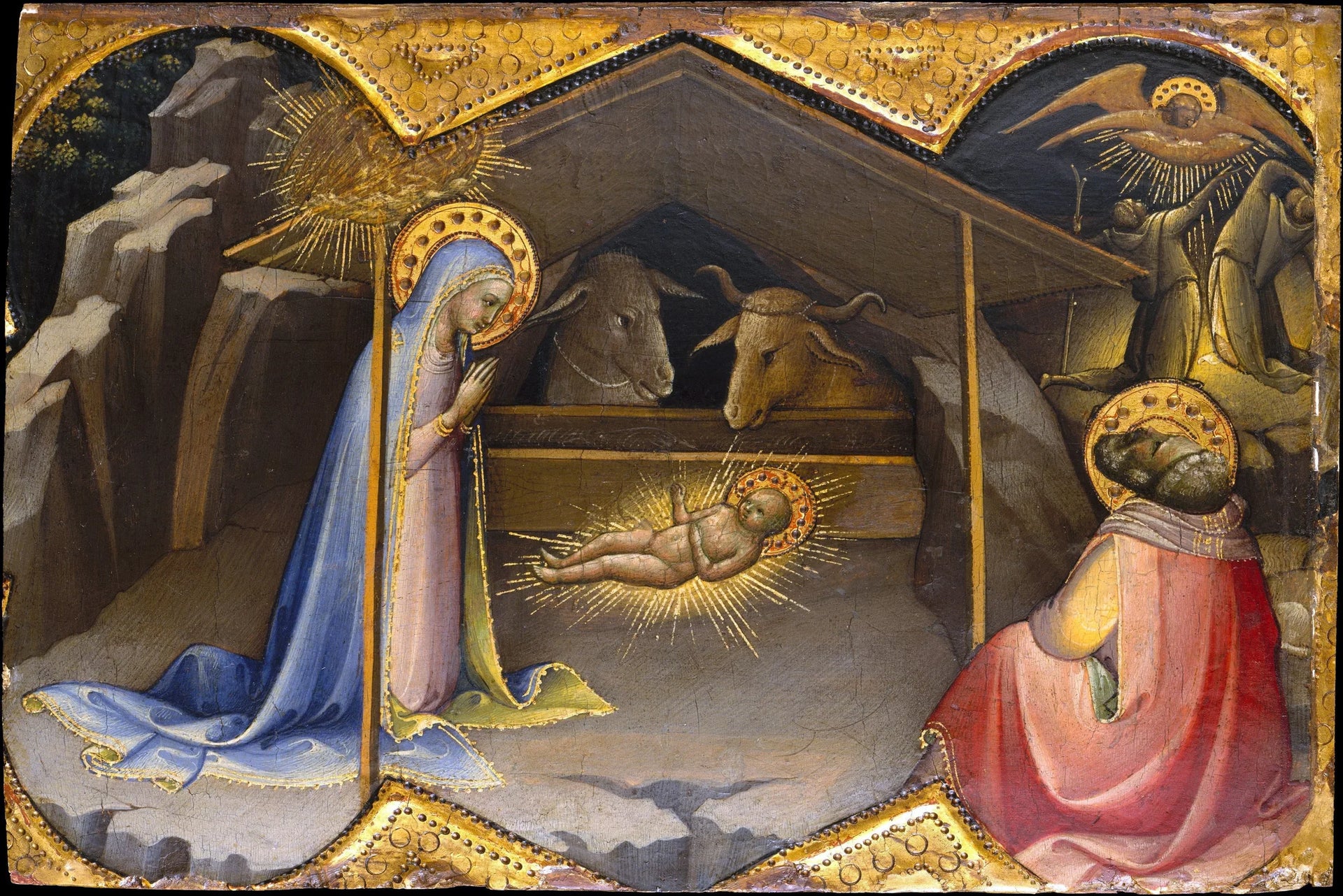 Nativité - Lorenzo Monaco image 1 copie peinte à la main à l’huile