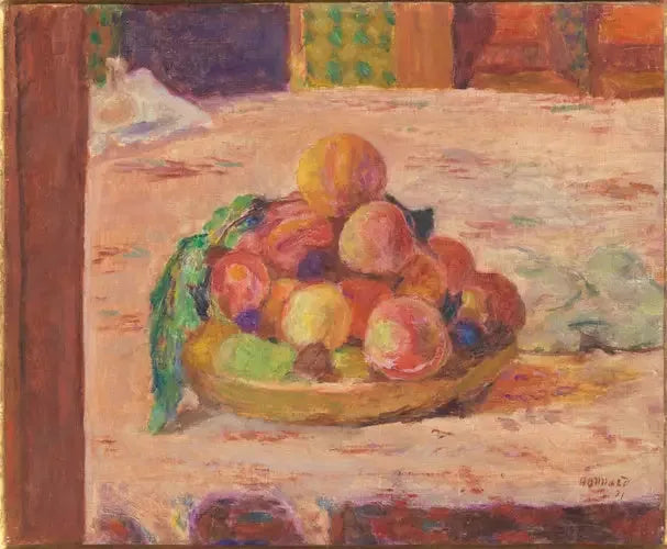 Nature morte : assiette et fruits - Pierre Bonnard
