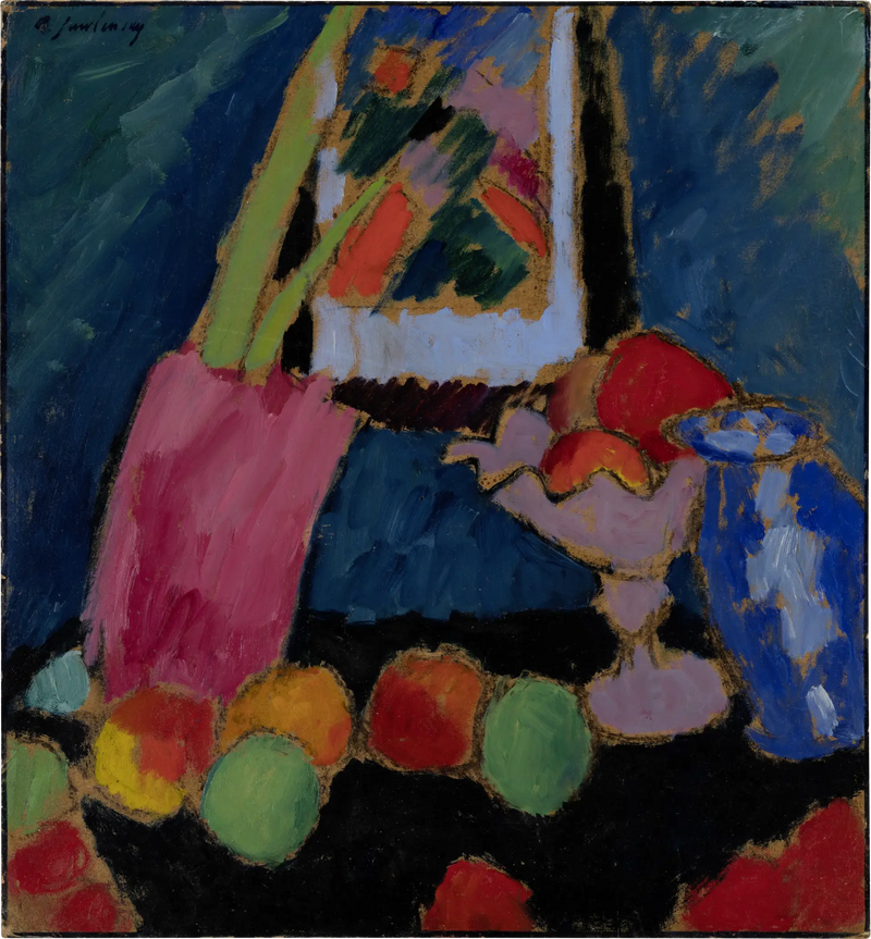 Nature morte au bol violet - Alexej von Jawlensky