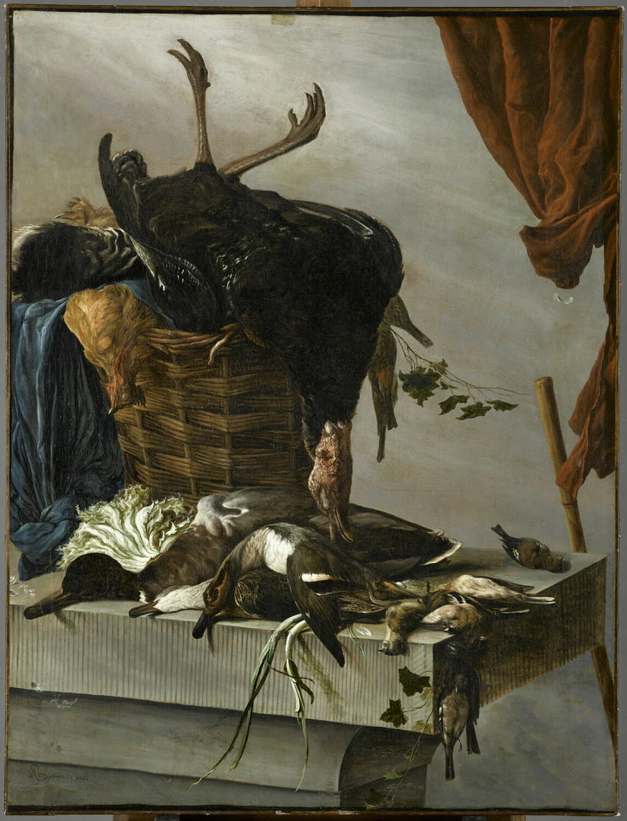 Nature morte au dindon - Salomon van Ruysdael