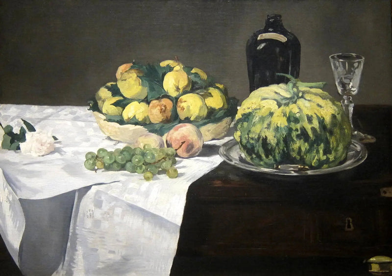 Nature morte au melon et aux pêches - Édouard Manet