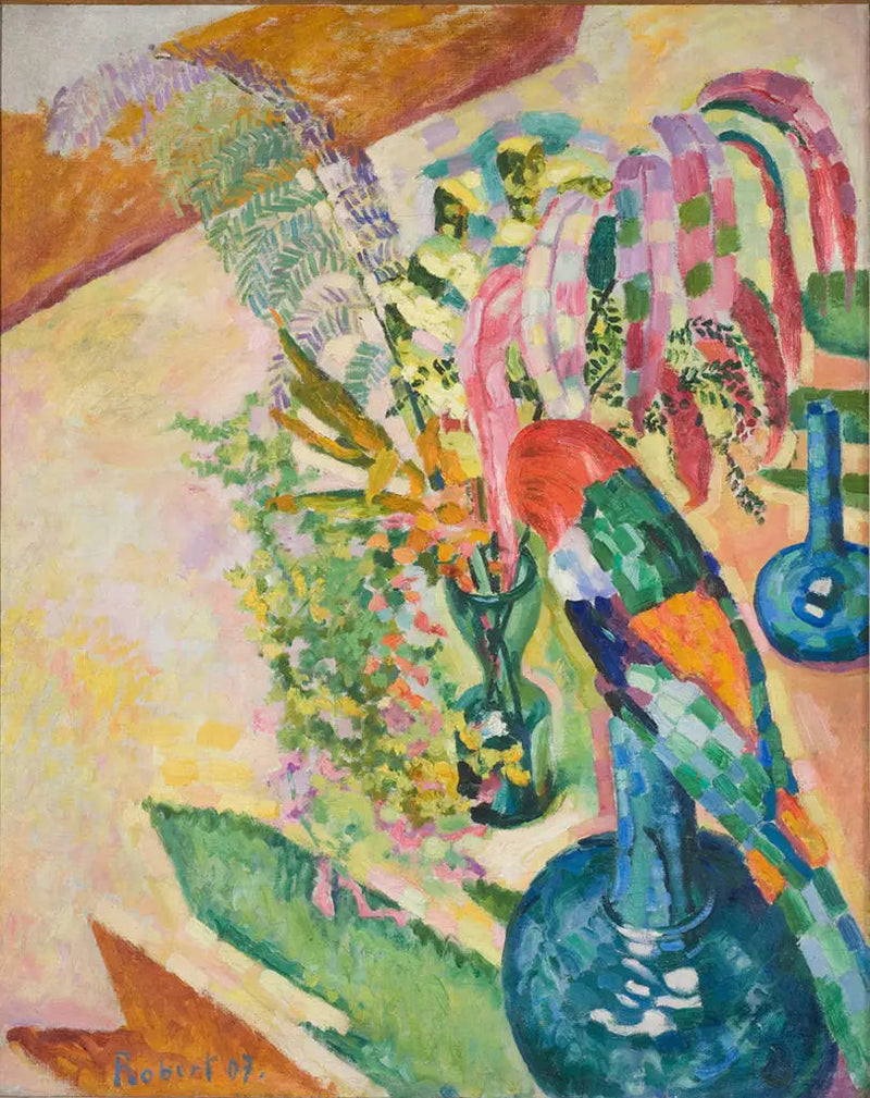 Nature morte au perroquet - Robert Delaunay