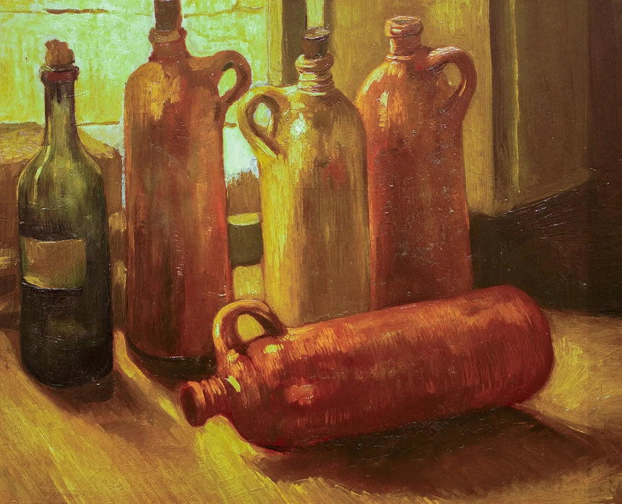Nature morte aux cinq bouteilles - Vincent van Gogh