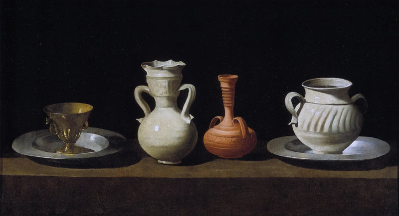 Nature morte aux cruches - Francisco de Zurbarán