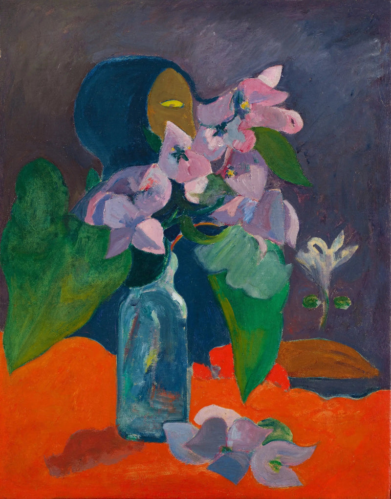 Nature morte aux fleurs et à l'idole - Paul Gauguin