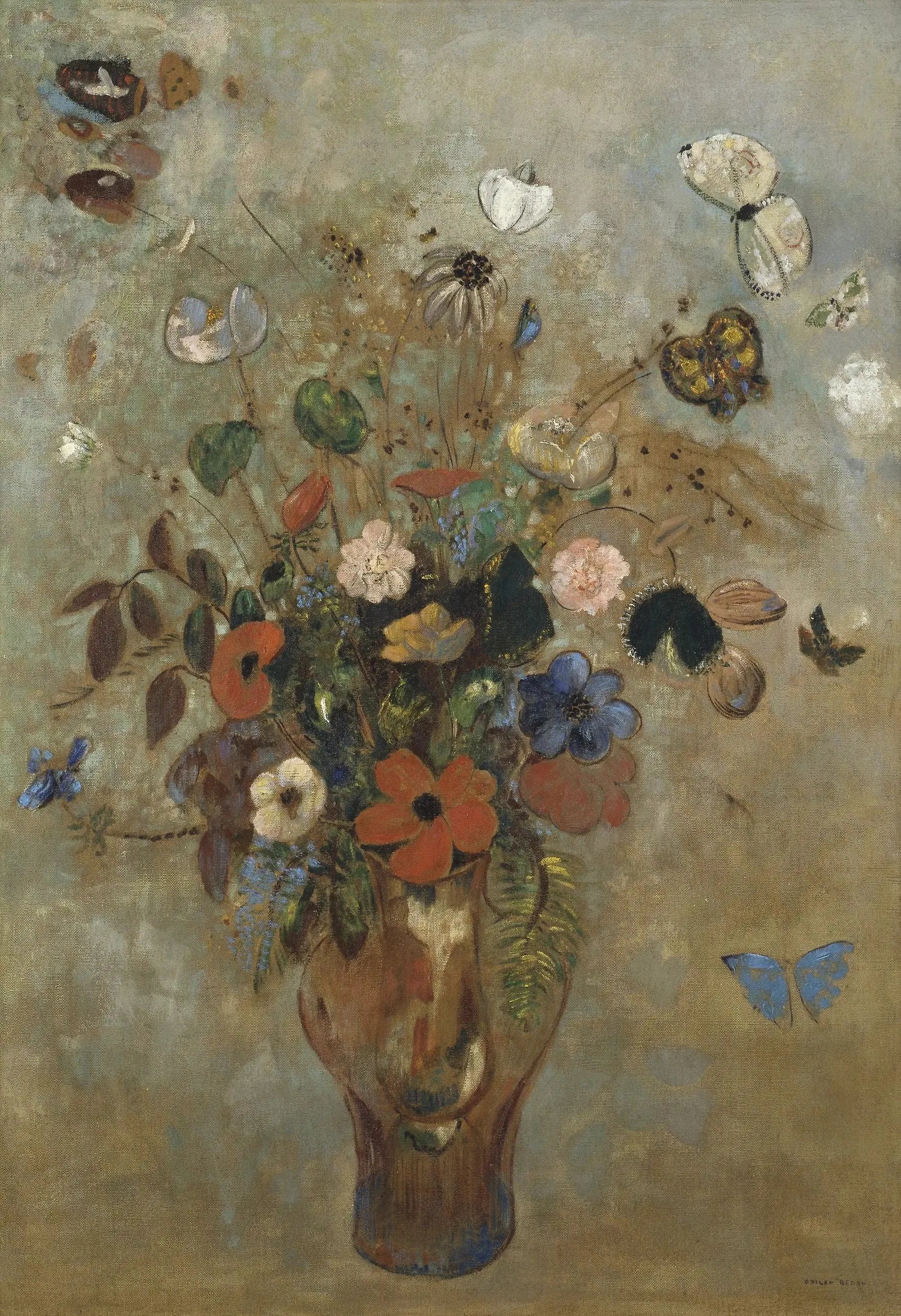 Nature morte aux fleurs - Odilon Redon - Alpha Reproduction